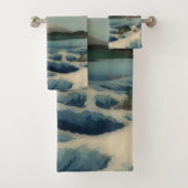 海の景色 – 有名なアー日本のト バスタオルセット (インサイチュ)