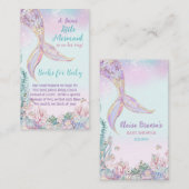 海の本の下のベビー エンクロージャーカード (正面/裏面)