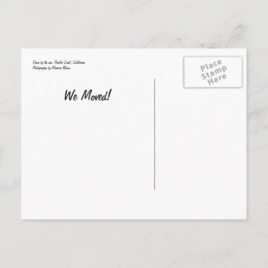 海の柵 案内ポストカード (裏面)