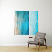 海の横長水彩美しい手描き絵 タペストリー (インサイチュ(横))