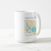 海の殻に平和を見よ。 コーヒーマグカップ (正面右)