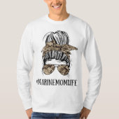 海の母の日Mの母の乱雑なパンライフ Tシャツ (正面)