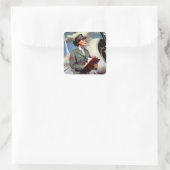 海の民になれ – 海の民を自由に戦え スクエアシール (バッグ)