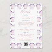 海の水お洒落色の結婚詳細 エンクロージャーカード (正面)