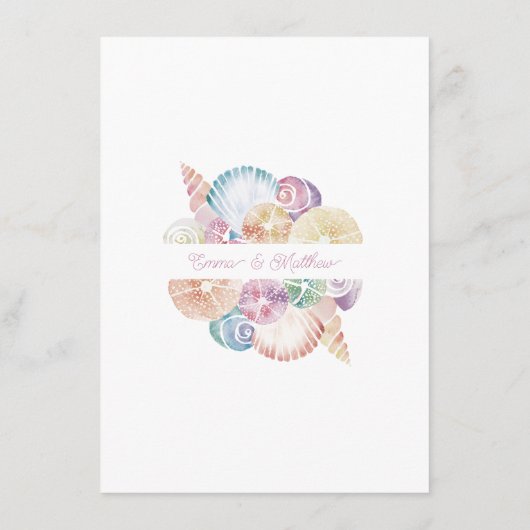 海の水お洒落色の結婚詳細 エンクロージャーカード (裏面)