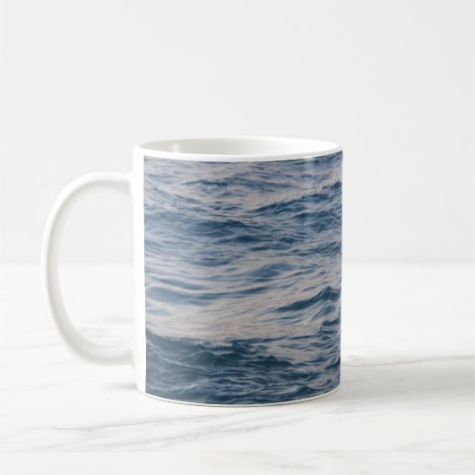 海の水が閉まる コーヒーマグカップ (左)