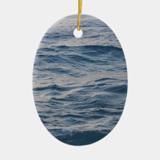 海の水が閉まる セラミックオーナメント (正面)