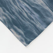 海の水が閉まる フリースブランケット (角)