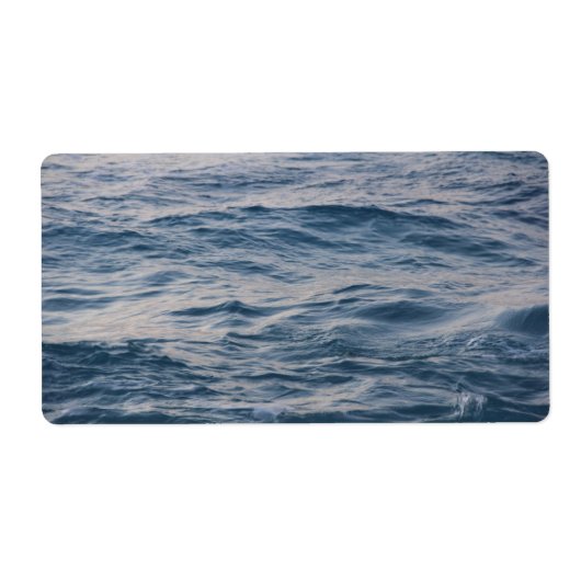 海の水が閉まる ラベル (正面)