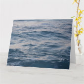 海の水のクローズアップ カード (黄色い花)