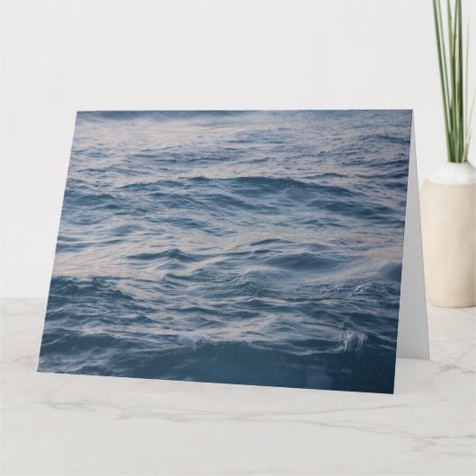 海の水のクローズアップ カード (正面)