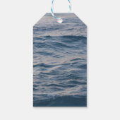 海の水のクローズアップ ギフトタグ (裏面)