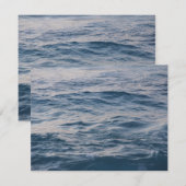 海の水のクローズアップ セーブザデート (正面/裏面)