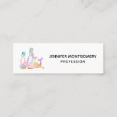 海の水の下で人魚とクラゲの色ミニ スキニー名刺 (正面)