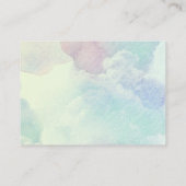 海の水の下にかわいい赤ちゃんシャワー エンクロージャーカード (裏面)