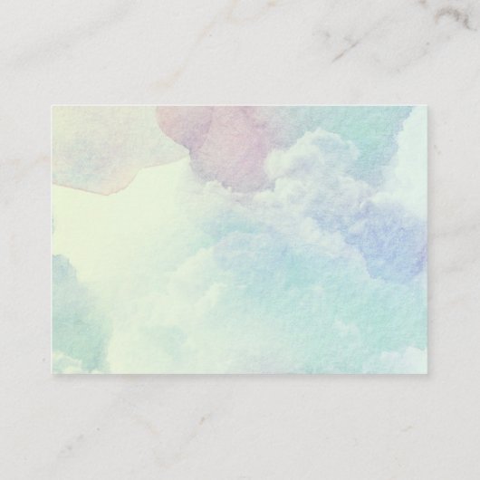 海の水の下にかわいい赤ちゃんシャワー エンクロージャーカード (裏面)