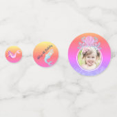 海の水の下の人魚の色の海子供のパーティー コンフェッティ (正面)