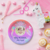 海の水の下の人魚の色の海子供のパーティー ペーパープレート (パーティー)