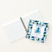 海の水の下の子供たちタコ航海の ノートブック (内部)