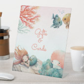 海の水の下の魔法の色のパーティー卓上 台座サイン (インサイチュ)