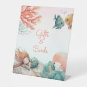 海の水の下の魔法の色のパーティー卓上 台座サイン (正面)