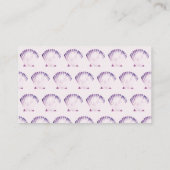 海の水の色お洒落のビーチ名の下 プレイスカード (裏面)