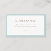 海の水の色のおむつラフ航海のルの下 エンクロージャーカード (正面)