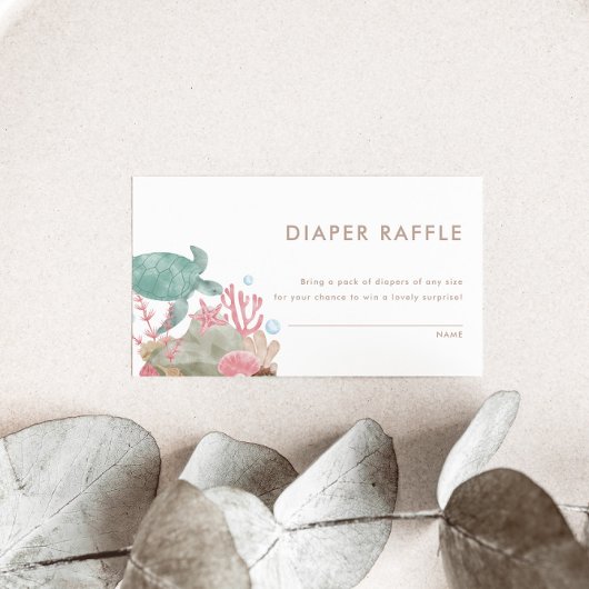 海の水の色のおむつラフ航海のルの下 エンクロージャーカード