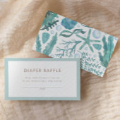 海の水の色のおむつラフ航海のルの下 エンクロージャーカード