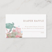 海の水の色のおむつラフ航海のルの下 エンクロージャーカード (正面)