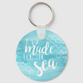 海の水の色のキーチェーン用に作られる キーホルダー