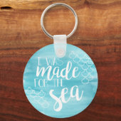 海の水の色のキーチェーン用に作られる キーホルダー (正面)