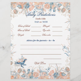 海の水の色のベビーシャワーの下 チラシ