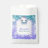 海の水の色のベビーシャワーの下 フェイバーバッグ (正面)