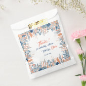 海の水の色のベビーシャワーの下 フェイバーバッグ (封をした状態)