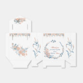 海の水の色のベビーシャワーの下 フェイバーボックス (折り畳みなし)