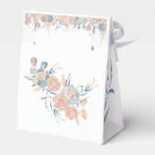 海の水の色のベビーシャワーの下 フェイバーボックス (裏面サイド)