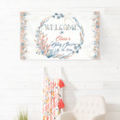 海の水の色のベビーシャワーの下 横断幕 (インサイチュ)