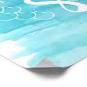 海の水の色のポスター用に作られる ポスター (角)