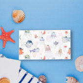 海の水の色の下でベビーのための少年の本だ エンクロージャーカード