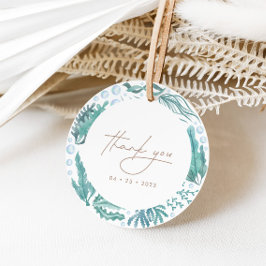 海の水の色の下に航海のありがとう フェイバータグ