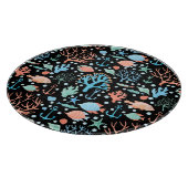 海の水の色の下のパターン暗い カッティングボード (角)