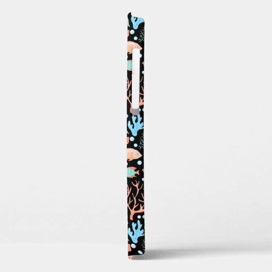 海の水の色の下のパターン暗い Case-Mate iPhoneケース (裏面 / 左)