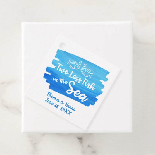 海の水の色の中の二つ結婚の魚 フェイバータグ (インサイチュ)