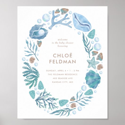 海の水の色の小さ航海のなポスター ポスター (正面)