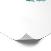 海の水の色の歓迎ポスタ航海のーの下 ポスター (角)