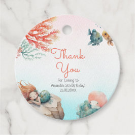 海の水の色の誕生日パーティーの下で魔法 フェイバータグ