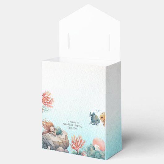 海の水の色の誕生日パーティーの下で魔法 フェイバーボックス (オープン)