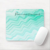 海の水の青の平和来に波の海引用文 マウスパッド (マウス)