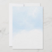 海の水彩イルカ　ベイビーシャワー 招待状 (裏面)